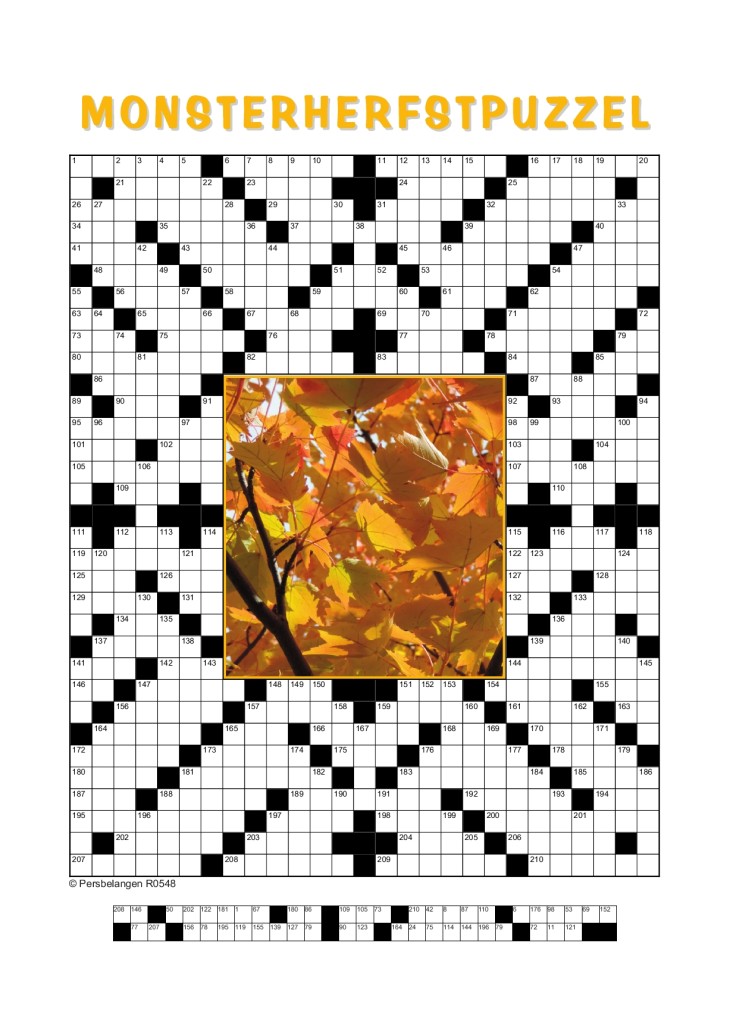 B - Monsterpuzzel R548-De herfst is een lente