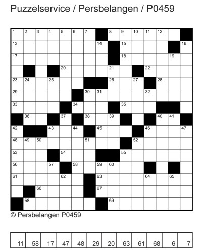 Kruiswoord P0459-schema -doopregisterweb