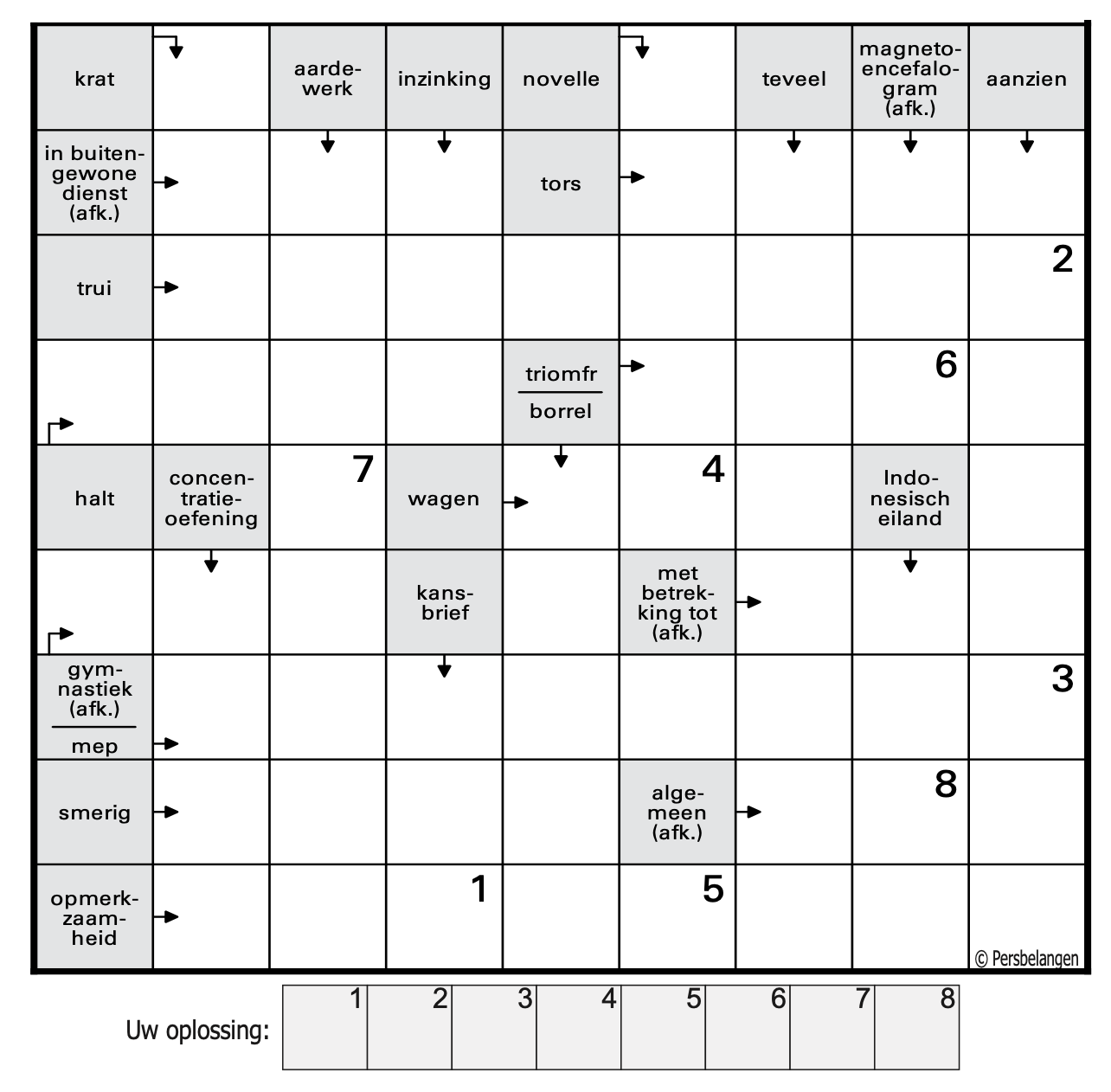 afstuderen tong Onmogelijk Zweedse puzzel (klein ) - Geurts Media